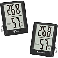 DOQAUS 2 Piezas Mini Termómetro Higrómetro Digital- Medidor de Temperatura con 5s de Respuesta Rápida para Temperatura y…